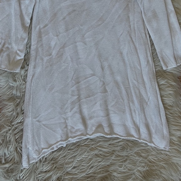 Pietre Preziose White Knit Long Top - Picture 2 of 2